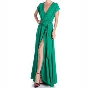 NWT Meghan Los Angeles Women's‎ Jasmine Maxi Dress Emerald Green XXXL or 3X